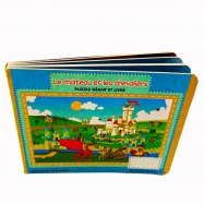 Eco-Friendly Kraft paper Child Board book With Brown Color