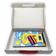 Child Coloring Pencils Drawing Paper Puzzles  in E-flute Corrugate Package Boxes 