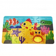 Normal Cardboard 28pcs Paper Puzzles