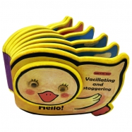 Die cut EVA foam book Duck with movable eyes