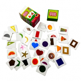 32Pcs shape Cognitive Cards for Kids, shape Learning Flashcards for Preschoolers toddlers 