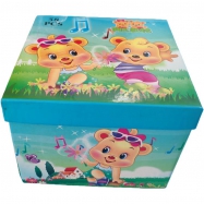Children's Crayon Colored Paper Box