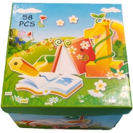 All-in-One Kids Art Set: Watercolor Paints with Brush, Markers, Crayons & Colored Pencils