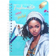 Children's Spiral Coloring Book with Stickers